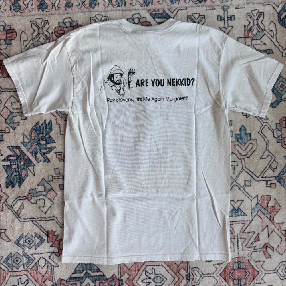Vintage Ray Stevens "It's Me Again, Margaret" T-Shirt - size Large - Picture 3 of 4